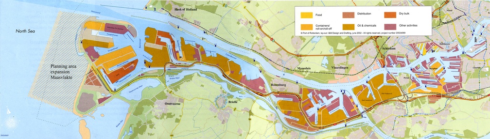 Carte du Port de Rotterdam